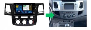 RADIO NAWIGACJA GPS TOYOTA HILUX 2008-2015 ANDROID MANUALNA KLIMATYZACJA 8/128 GB