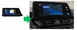 RADIO NAWIGACJA GPS TOYOTA C-HR CH-R CHR 2016-2020 do wersji niskiej 13cm 4/64 GB