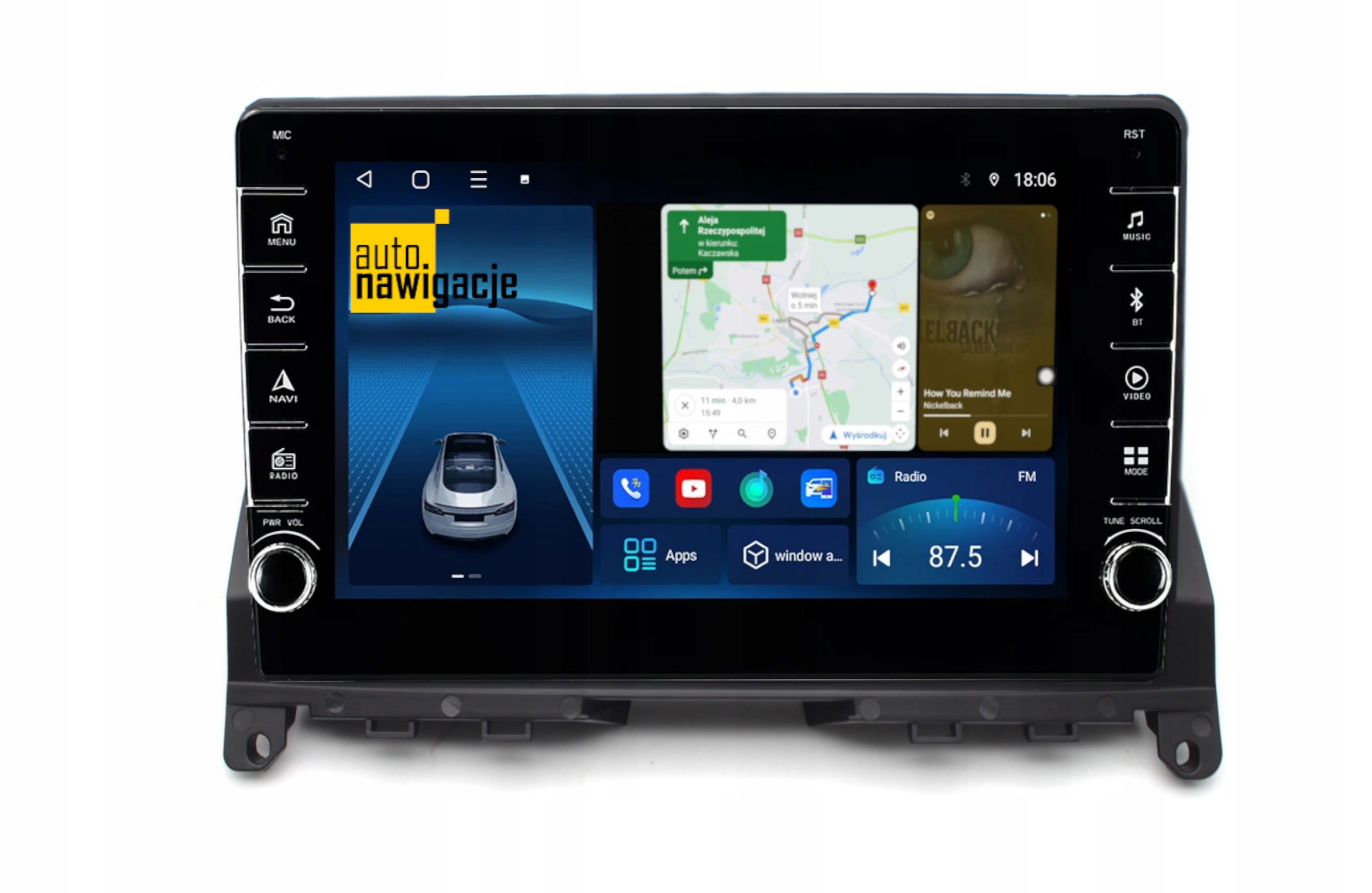 RADIO NAWIGACJA MERCEDES BENZ KLASA C W204 ANDROID 4/64 GB