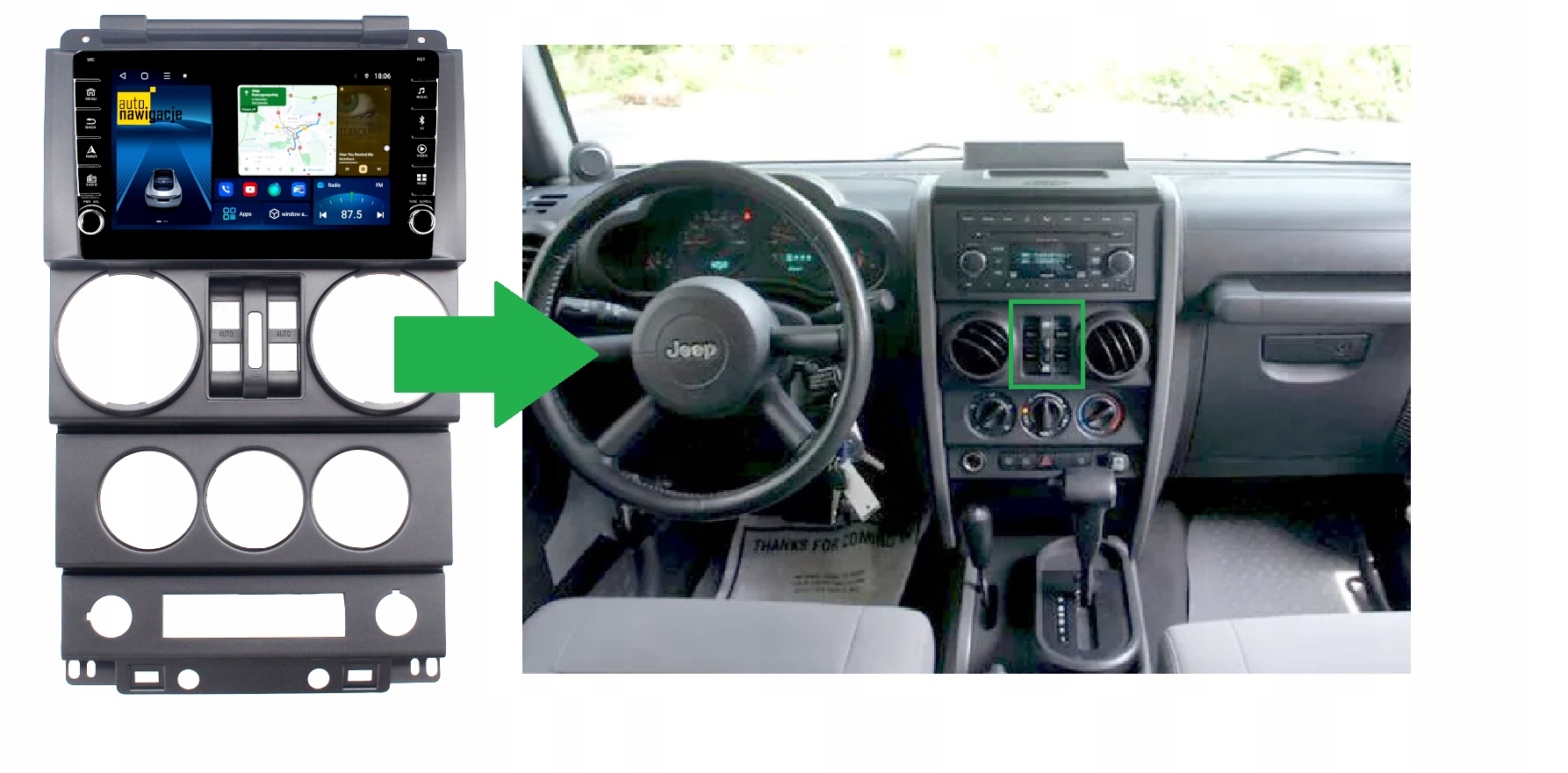 RADIO NAWIGACJA GPS JEEP WRANGLER 2006-2010 ANDROID 4/64 GB 5 RADIO NAWIGACJA GPS JEEP WRANGLER 2006-2010 ANDROID 4/64 GB