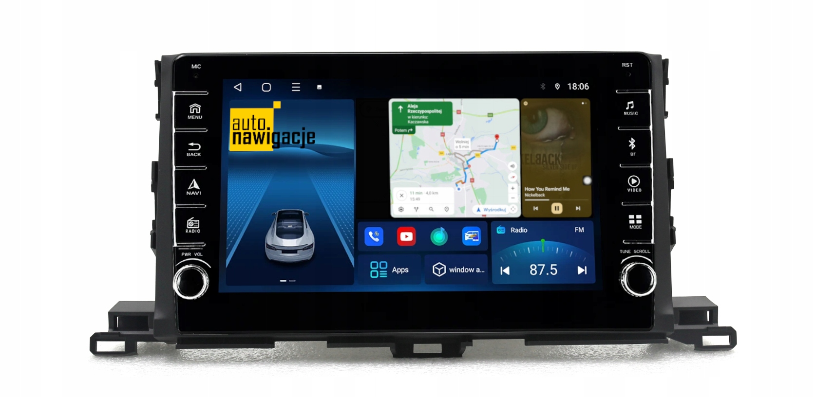 RADIO NAWIGACJA GPS TOYOTA HIGHLANDER 2015+ ANDROID 4/64 GB