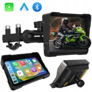 NAWIGACJA GPS BEZPRZEWODOWY CARPLAY MOTOR MOTOCYKL ANDROID + KAMERY COFANIA