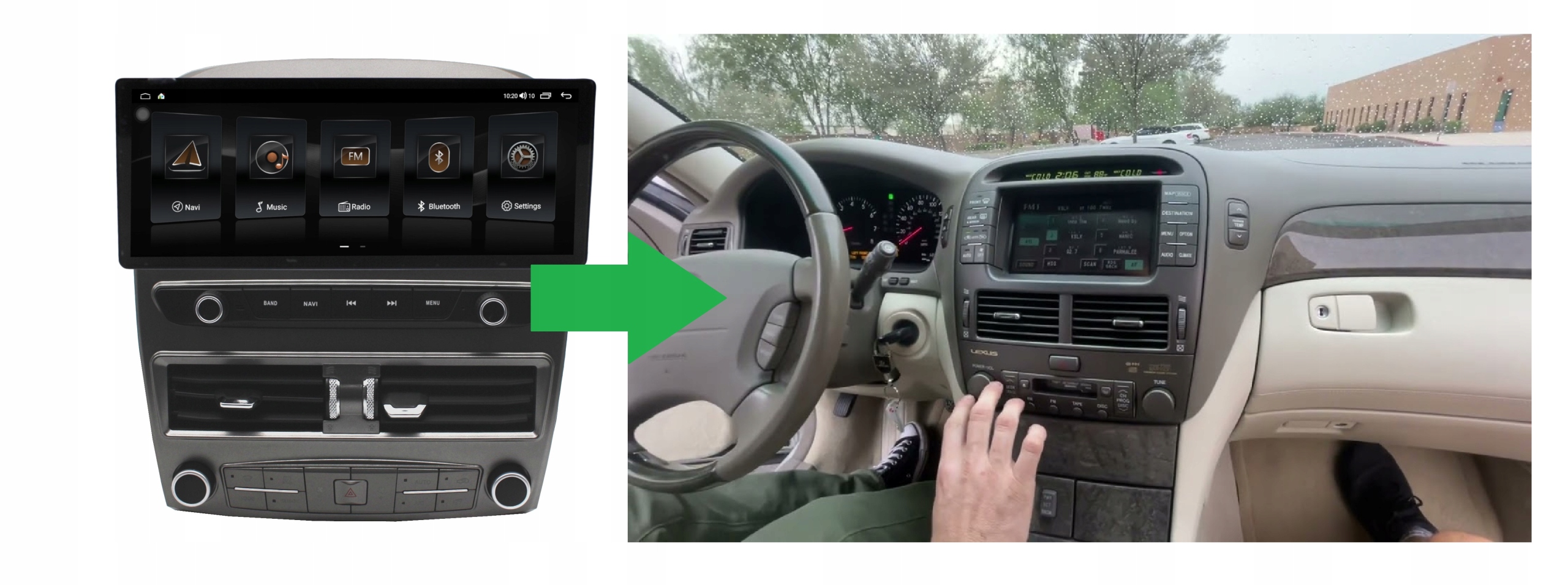 RADIO NAWIGACJA GPS LEXUS LS430 2001-2006 10,2 CALA ANDROID 8/128 GB
