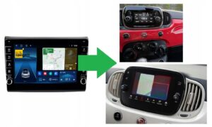 RADIO NAWIGACJA GPS FIAT 500 2016-2019 ANDROID CARPLAY 2/64 GB