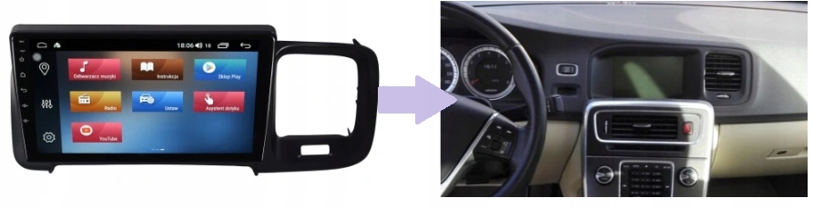 RADIONAWIGACJA GPS VOLVO S60 II 2010-2013 ANDROID 2/64 GB