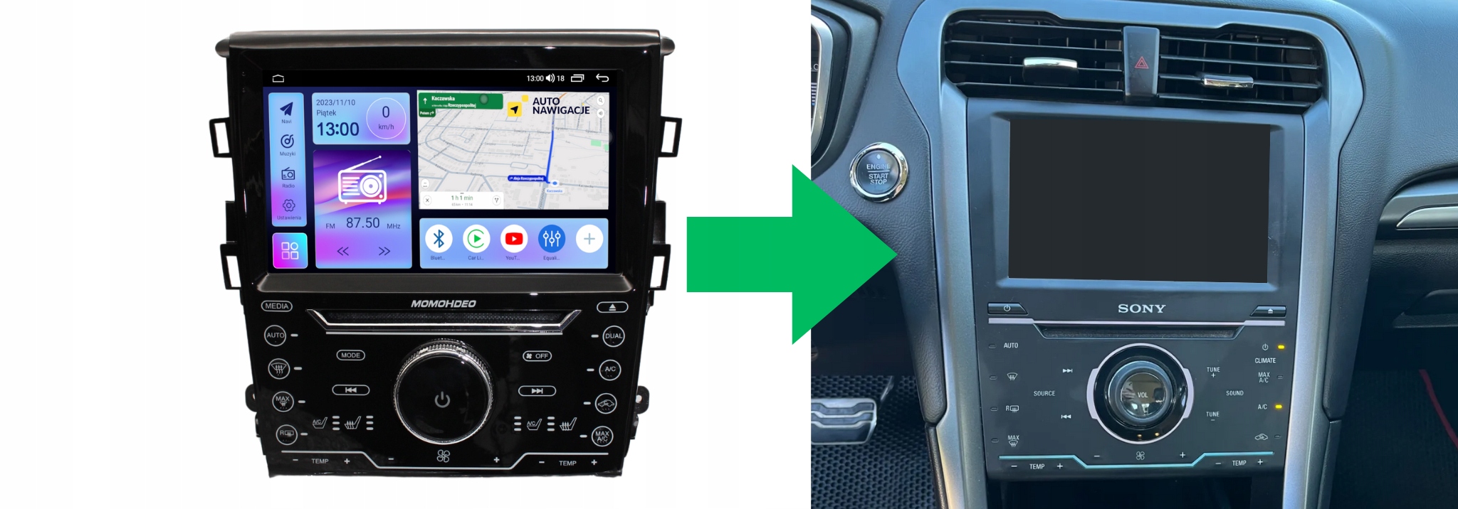RADIO NAWIGACJA GPS FORD MONDEO 2013-2019 ANDROID CARPLAY 4/64
