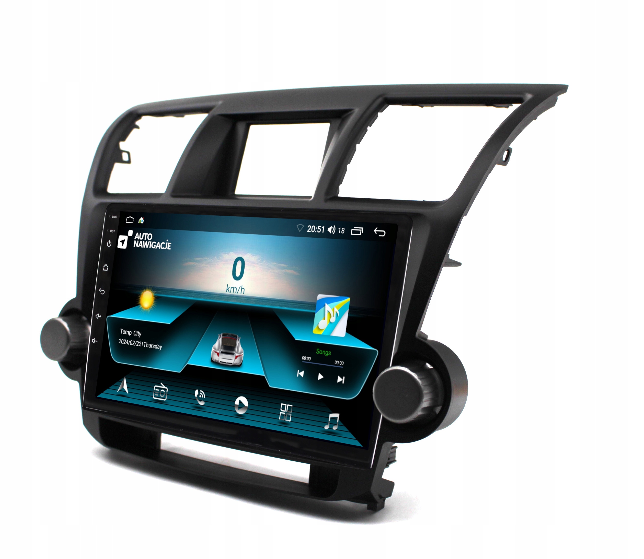 RADIO NAWIGACJA GPS TOYOTA HIGHLANDER 2007-2013 ANDROID 2/64 GB