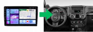 RADIO NAWIGACJA GPS JEEP WRANGLER 2006-2017 ANDROID CARPLAY 8/128 GB