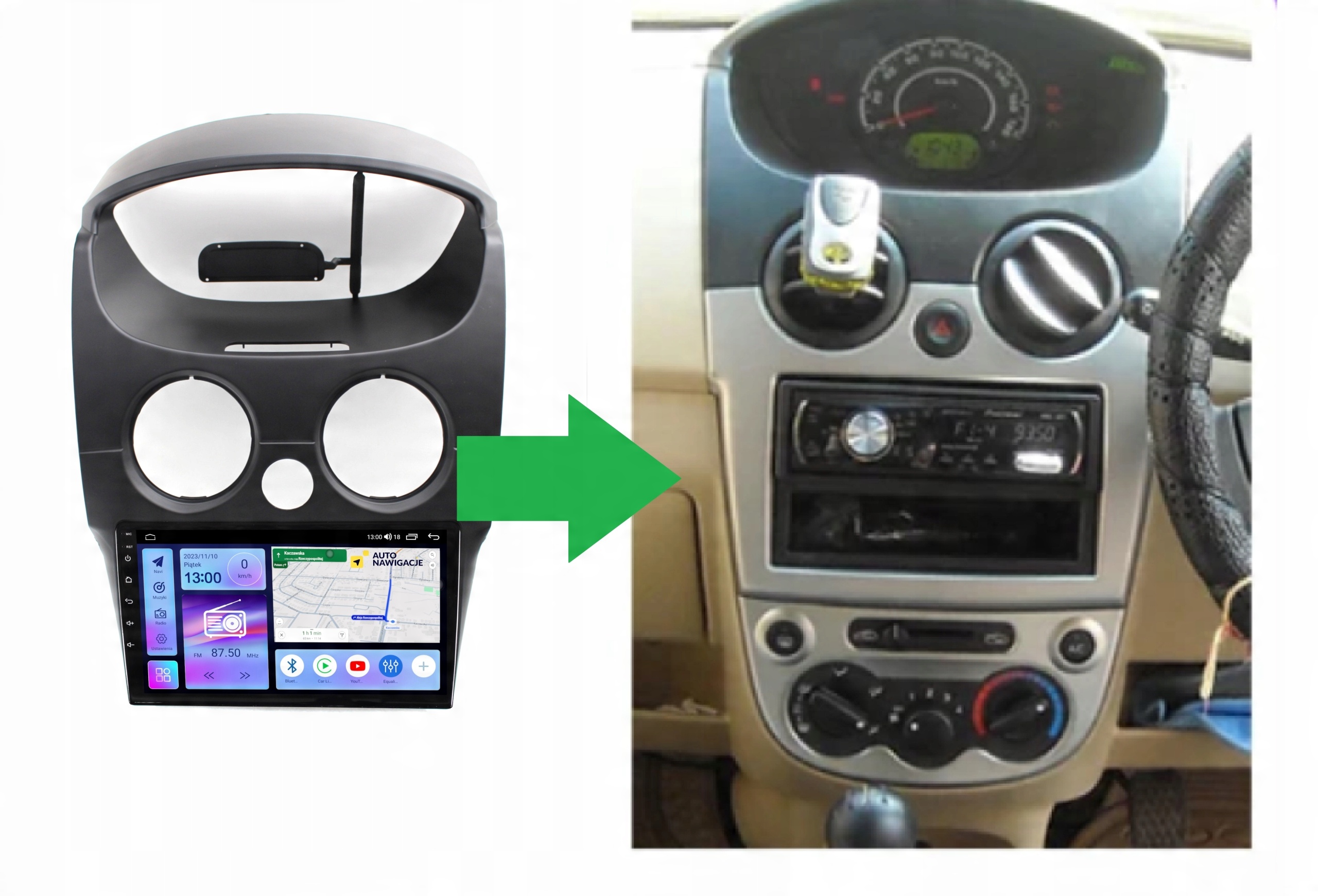 RADIO NAWIGACJA GPS CHEVROLET SPARK 2010-2017 ANDROID 8/128 GB