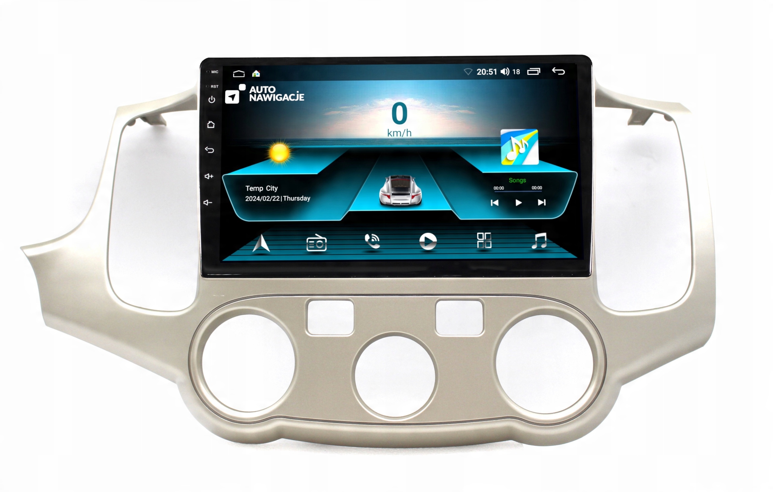 RADIO NAWIGACJA GPS KIA MAGENTIS 2005-2010 ANDROID CARPLAY 2/64 GB