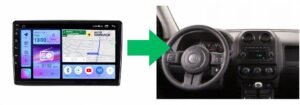RADIO NAWIGACJA GPS JEEP COMPASS 2009-2015 ANDROID CARPLAY 8/128 GB