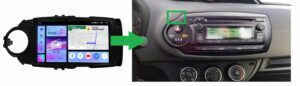 RADIO NAWIGACJA GPS TOYOTA YARIS III 2017-2019 ANDROID CARPLAY 8/128 GB
