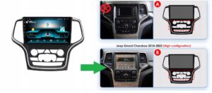 RADIO NAWIGACJA GPS JEEP GRAND CHEROKEE IV 2014-2020 ANDROID