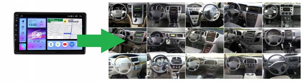 RADIO NAWIGACJA GPS TOYOTA ALPHARD 2002-2007 ANDROID CAPRLAY