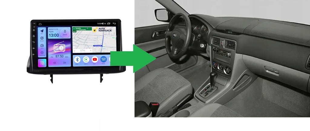 RADIO NAWIGACJA GPS SUBARU FORESTER II 2004-2008 ANDROID 5 RADIO NAWIGACJA GPS SUBARU FORESTER II 2004-2008 ANDROID