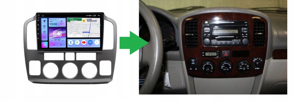 RADIO NAWIGACJA GPS SUZUKI GRAND VITARA XL-7 2001-2006 ANDROID CARPLAY