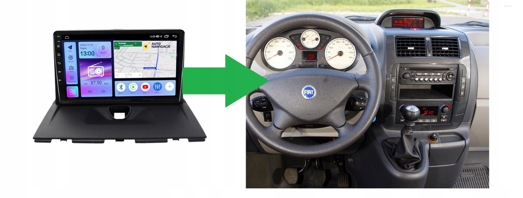 RADIO NAWIGACJA GPS TOYOTA PROACE I 2013-2016 ANDROID CARPLAY