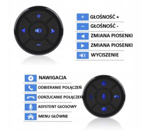 BEZPRZEWODOWY PRZEŁĄCZNIK KONTROLER STEROWANIE Z KIEROWNICY RADIO ANDROID