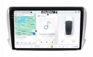 RADIO NAWIGACJA PEUGEOT 208 / 2008 2012-2019 ANDROID DUDU7 2K QLED 6/64GB