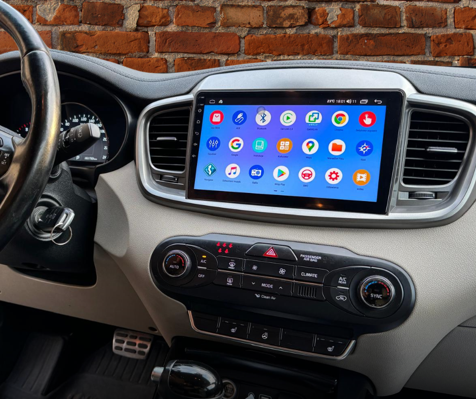 Radio Android po montażu w Kia Sorento z lat 2014-2020