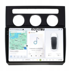 DUDUAUTO RADIO NAWIGACJA VOLKSWAGEN TOURAN ANDROID DUDU7 QLED 12GB