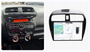 RADIO NAWIGACJA MITSUBISHI SPACE STAR 2012-2021 ANDROID DUDU7 QLED 12GB