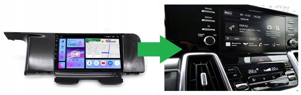 RADIO NAWIGACJA GPS KIA SORENTO 2020-2024 ANDROID CARPLAY 4/64 GB