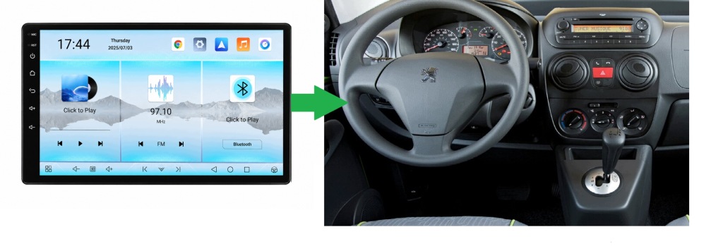 Radio Samochodowe z nawigacją dotykowe Android Peugeot Bipper 2008-2016 5 Radio Samochodowe z nawigacją dotykowe Android Peugeot Bipper 2008-2016