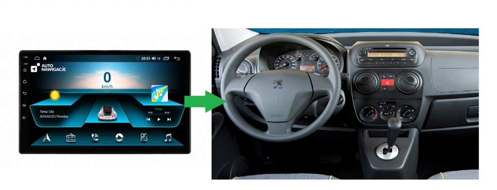 RADIO NAWIGACJA GPS FIAT QUBO 2008-2017 ANDROID CARPLAY 64GB BLUETOOTH 5 RADIO NAWIGACJA GPS FIAT QUBO 2008-2017 ANDROID CARPLAY 64GB BLUETOOTH