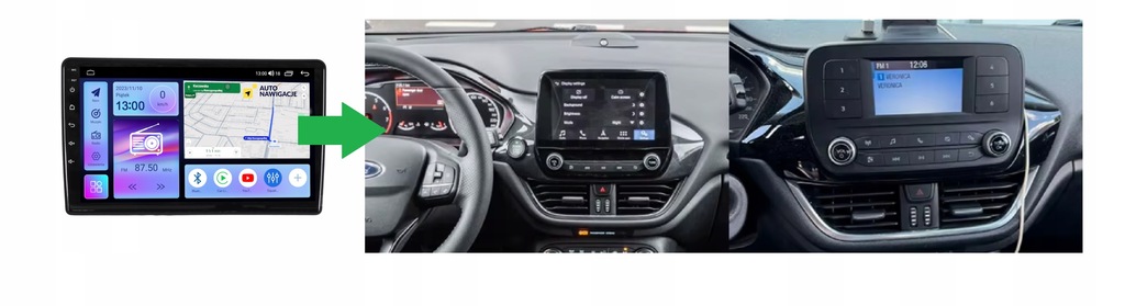 RADIO NAWIGACJA GPS FORD FIESTA MK8 2018-2021 ANDROID 5 RADIO NAWIGACJA GPS FORD FIESTA MK8 2018-2021 ANDROID