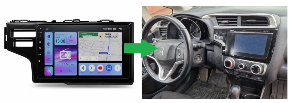 RADIO NAWIGACJA GPS HONDA JAZZ 2013-2020 ANDROID CARPLAY BLUETOOTH 64GB