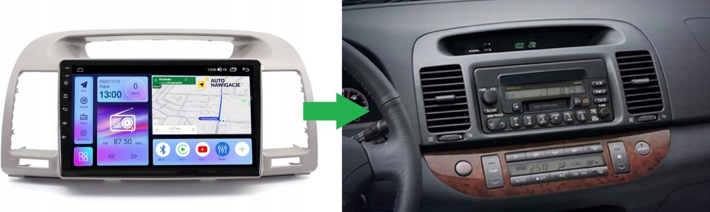 RADIO NAWIGACJA GPS TOYOTA CAMRY 2001-2006 ANDROID