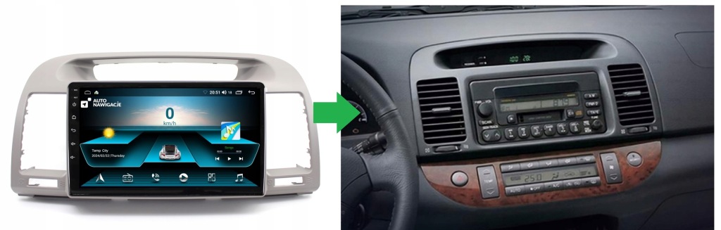 RADIO NAWIGACJA GPS TOYOTA CAMRY 2001-2006 ANDROID