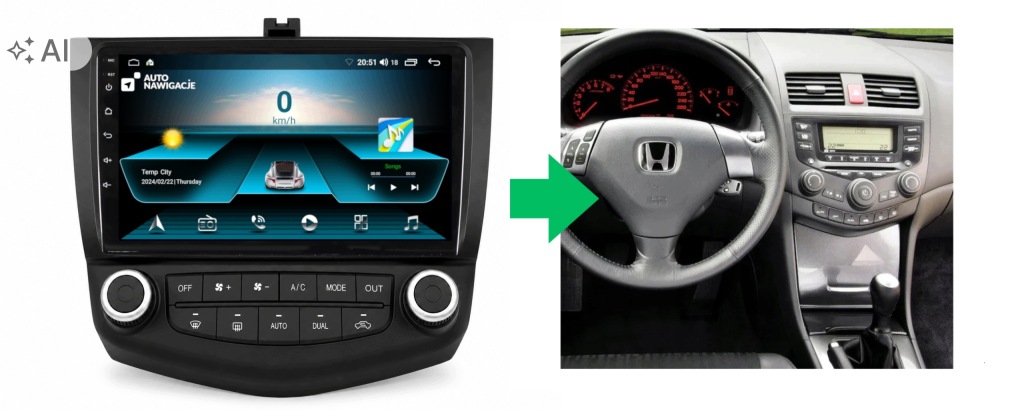 RADIO NAWIGACJA GPS HONDA ACCORD 7 2002-2008 ANDROID