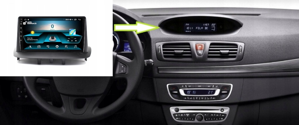 RADIO NAWIGACJA GPS RENAULT MEGANE III FLUENCE ANDROID